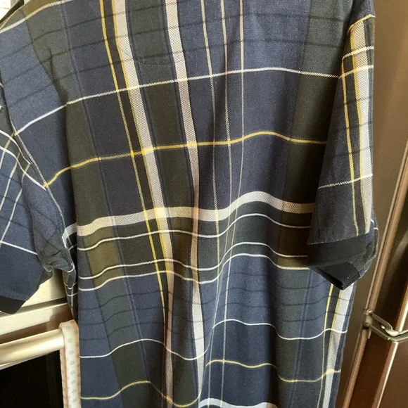 Chaps Ralph Lauren short sleeve preppy plaid polo. Size lg. flannel feel - Picture 8 of 9